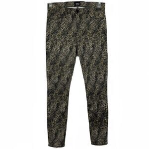 Hudson Cheetah Print Nino Mid Rise Skinny Jeans
